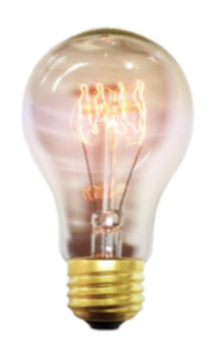 Lampada GOCCIA DECORATIVA vetro brunito E27 40W