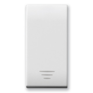 PULSANTE 1P NA 10A ILLUMI. DOMUS 1M ILLUMINABILE CON INSERIMENTO LAMPADA - TASTO INTERCAMBIABILE
