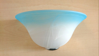 APPLIQUE D.30 VETRO BLU ALABASTRO
