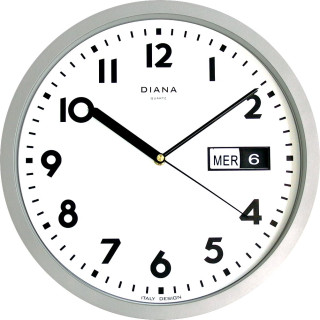 Orologio da parete Ø 32 con data: giorno e numero