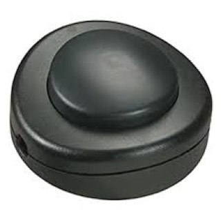 Interruttore unipolare a pedale 250V Nero