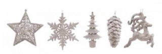 ADDOBBO GLITTER ARGENTO CM.10-15