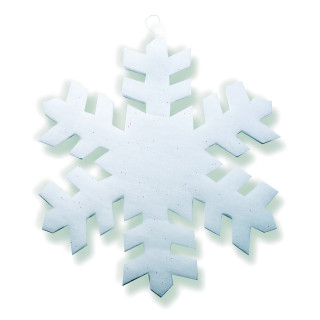FIOCCO DI NEVE OVATTATO CON GLITTER