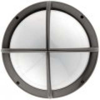 Plafoniera KASKO TONDA c/gabbia E27 ANTRACITE max.100W
