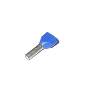 TERMINALI A TUB.C/COL TWIN BLU  2X2,5/N