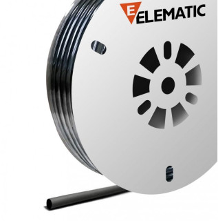 GUAINA TERMOR. EV100 Ø INTERNO ESP.  25.4 - RIST. 12.7mm BOBINA 50MT NERA