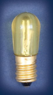 LEDLAV4 LAMPADINA MEGALED GIALLO 4LED E14 0,03A 14V