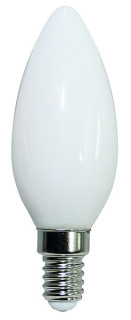 Lampada FILOLED oliva/candela OPALE bianco latte 4,5W 3000°K