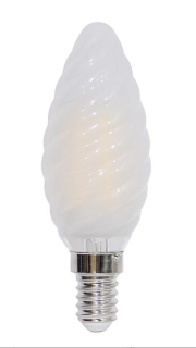 Lampada FILOLED Tortiglione smerigliata 4,5W 2700°K