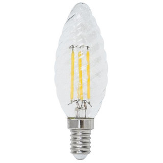 Lampada FILOLED Tortiglione chiara trasparente 4,5W 4000°K