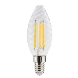Lampada LED Tortiglione trasparente 6,5W 2700°K 320°