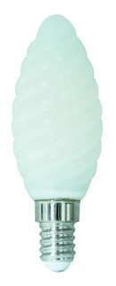 Lampada FILOLED Tortiglione opale bianco latte  6,5W 2700°K