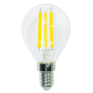 LAMP.LED SFERA E14 6,5W TRASP 2700K 806LM FILOLED 45X80MM 320° G45