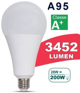 LAMP.LED GOCCIA A95 28W 6500K 3452LM 220V 95X186 E27 ST 310°
