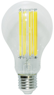 Lampada FILOLED goccia 18W chiara trasparente 4000°K