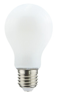 Lampada FILOLED Goccia con sensore crepuscolare opale bianco latte  8W 3000°K