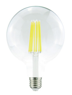 Lampada FILOLED GLOBO Ø125 18W trasparente 3000°K 320°