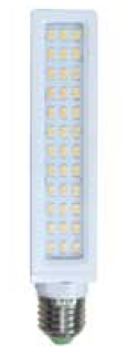 LAMPADA LED PL-C 12W E27 LUCE CALDA 3000K 180°