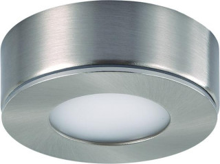 PUNTO LUCE PER MENSOLE, in Alluminio, Incasso e/o Plafone 3.3W 12V 4000°K  foro incasso Ø59mm