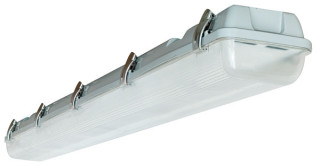 Plafoniera x tubo LED 2x36W IP65 120cm con schermo in policarbonato