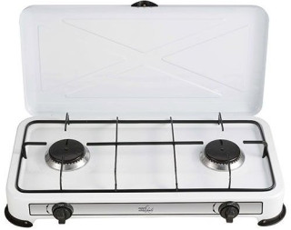 FORNELLO A GAS CON 2 FUOCHI "MINERVA2" BIANCO