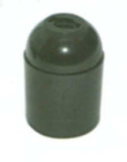 Portalampada E27 liscio in termoplastico nero in flowpack