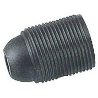 Portalampada E27 filettato in termoplastico nero in flowpack
