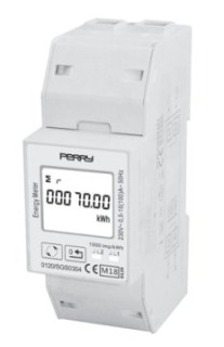 Contatore di energia monofase digitale 2 DIN certificato MID con uscita Modbus