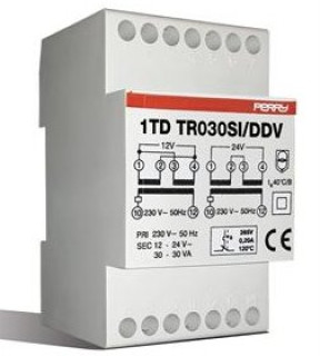 TRASFORMATORE  MODULARE 30VA SERVIZIO INTERMITTENTE 230 12-12-24V