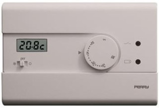 TERMOSTATO CON LCD ON-RID-OFF PARETE  BATTERIE