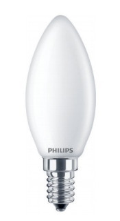 Lampada FILOLED oliva/candela  E14 OPALE 4,3W 2700°K