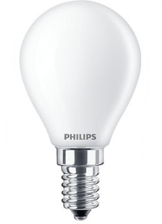 Lampada LED sfera OPALE bianco latte E14 6,5W 2700°K