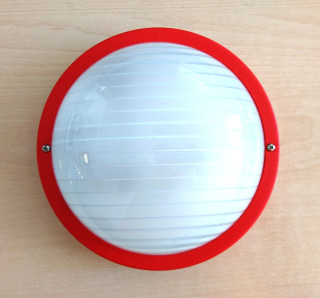 Plafoniera Prisma EKO 20 colore rosso 1xE27