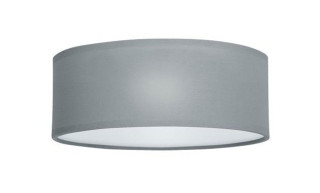 PLAF.LED MET/TESS/PLAST. GRIGIO  2XE14 MAX 40W IP20