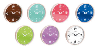 Orologio da parete in legno con cornice Ø 25cm colori assortiti "Ad ogn'uno il proprio stile"
