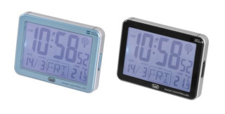 Sveglia RADIO CONTROLLATA digitale LED con termometro, calendario