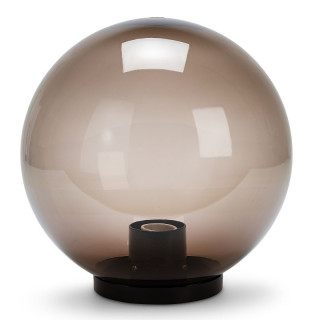 Sfera Ø 20mm x palo Ø 60 in PMMA smerigliata fumè E27