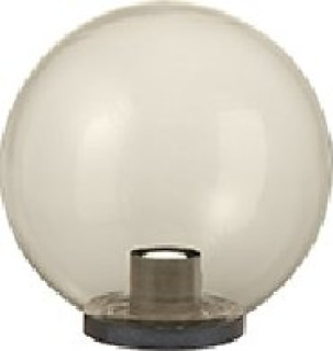 Sfera Ø 30mm x palo Ø 60 in PMMA colore fumè champagne E27