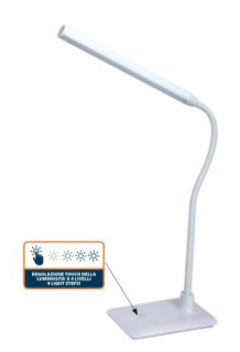 Lampada da tavolo SLIM bianca 6W 4000°K IP20