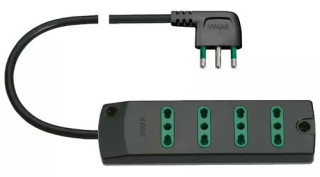 PRESA MULT. 4P17/11+ S17 90 °  NERO