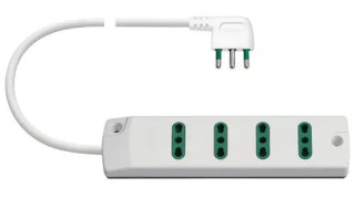 PRESA MULT. 4P17/11+ S17 90 °  BIANCO