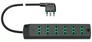 PRESA MULT. 6P17/11+ S17 90 °  NERO