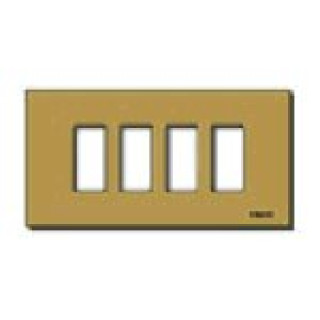 Placca 4M allum. scatto bronzo