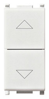 Due pulsanti interbloccati 1P NO+NO10A BIANCO