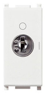 Interruttore 2P 16AX +chiave BIANCO