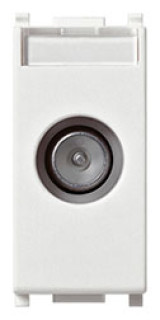 Presa TV-RD-SAT passante 10dB BIANCO