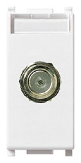 Presa coassiale tipo F FEMMINA BIANCO