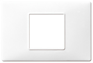 Placca 2M centrali bianco