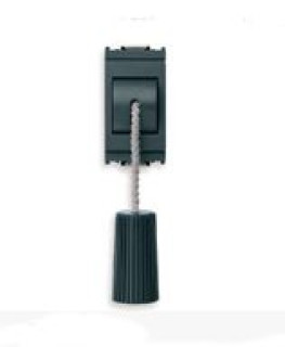 Pulsante 1P NC 10A tirante grigio
