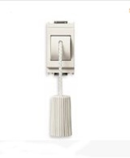 Pulsante 1P NC 10A tirante bianco